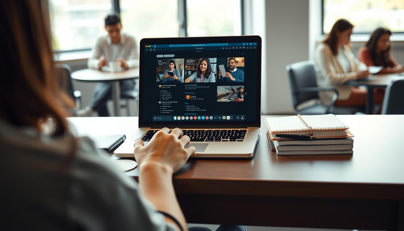 Student developing practical and academic skills